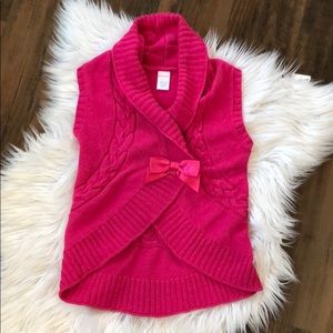 Pink sweater vest Gymboree